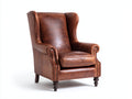 Poltrona - pelle - 89x86x114 cm - marrone cognac - vintage